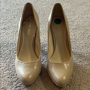 Nine West Nude Pointed-Toe Pumps
